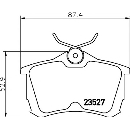 Фото Комплект тормозных колодок, дисковый тормоз HELLA PAGID 8DB355009511