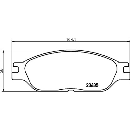 Photo Brake Pad Set, disc brake HELLA PAGID 8DB355010041