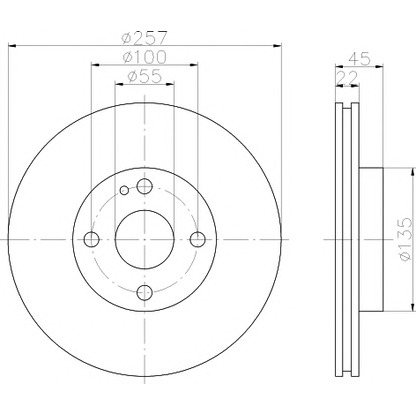 Photo Brake Disc HELLA PAGID 8DD355103181