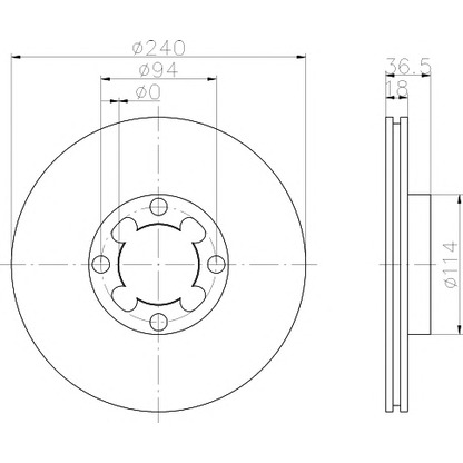 Foto Disco de freno HELLA PAGID 8DD355106121