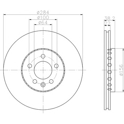 Photo Brake Disc HELLA PAGID 8DD355107251