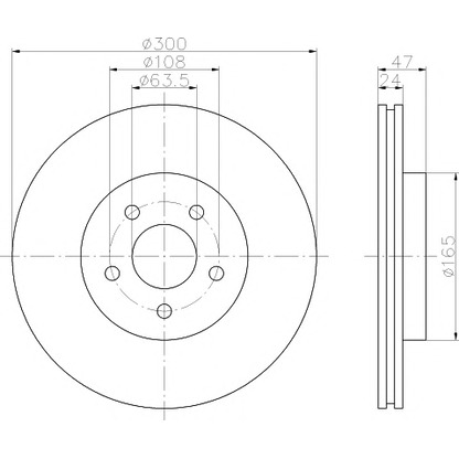 Foto Disco de freno HELLA PAGID 8DD355108041