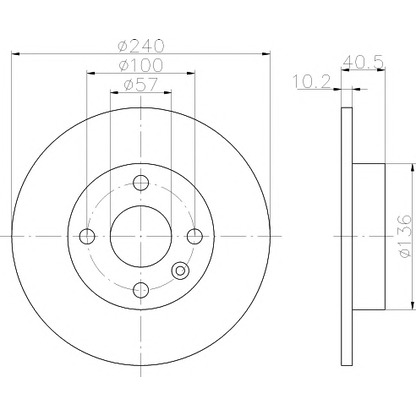 Photo Brake Disc HELLA PAGID 8DD355108241