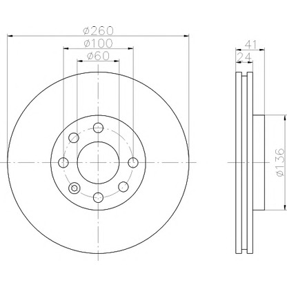 Foto Disco de freno HELLA PAGID 8DD355108271