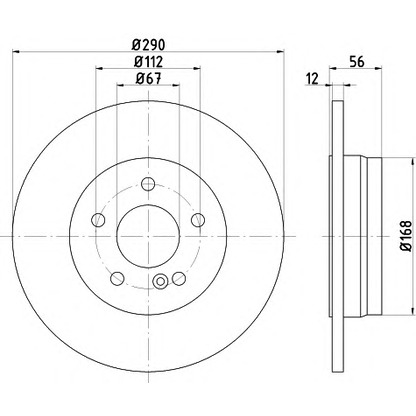 Photo Brake Disc HELLA PAGID 8DD355105951