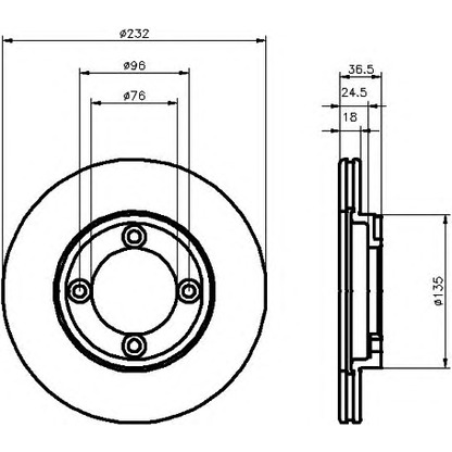 Foto Disco de freno HELLA PAGID 8DD355101181