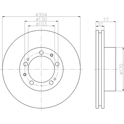 Photo Brake Disc HELLA PAGID 8DD355101551