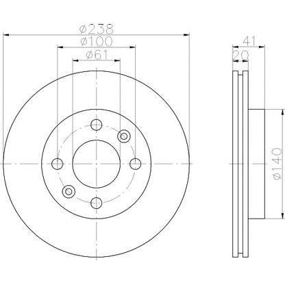 Photo Brake Disc HELLA PAGID 8DD355101251