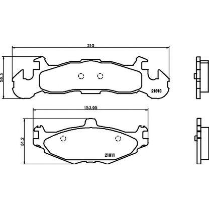 Photo Brake Pad Set, disc brake HELLA PAGID 8DB355010771