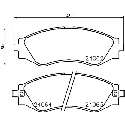 Photo Brake Pad Set, disc brake HELLA PAGID 8DB355010951