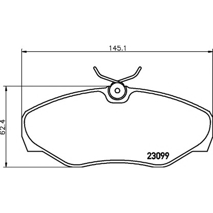 Photo Brake Pad Set, disc brake HELLA PAGID 8DB355011091