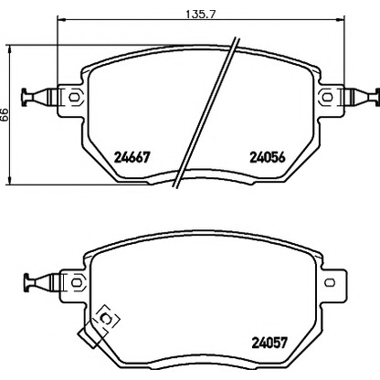 Фото Комплект тормозных колодок, дисковый тормоз HELLA PAGID 8DB355011101