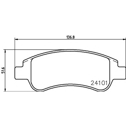 Фото Комплект тормозных колодок, дисковый тормоз HELLA PAGID 8DB355011521