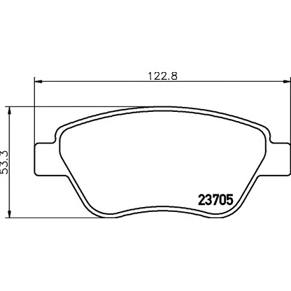 Photo Brake Pad Set, disc brake HELLA PAGID 8DB355011871