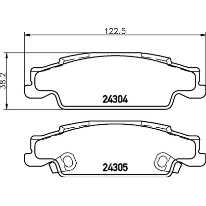 Photo Brake Pad Set, disc brake HELLA PAGID 8DB355006801