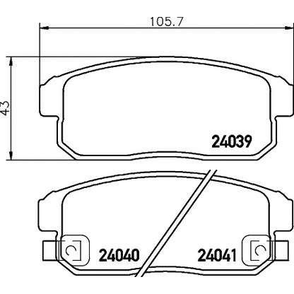 Photo Brake Pad Set, disc brake HELLA PAGID 8DB355012331