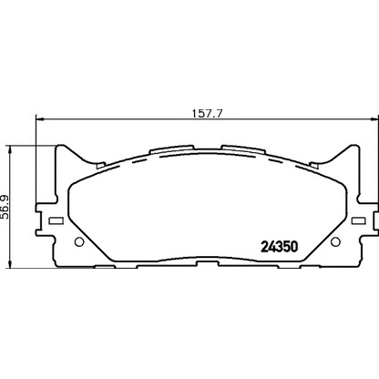 Фото Комплект тормозных колодок, дисковый тормоз HELLA PAGID 8DB355012401