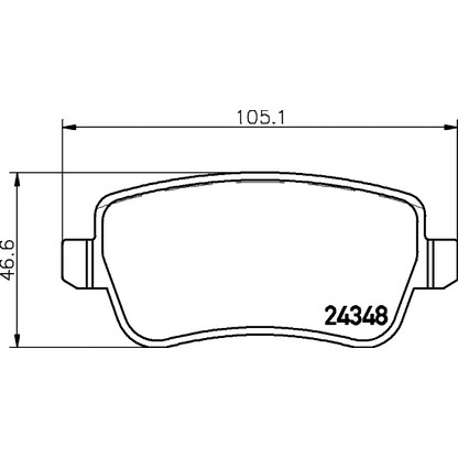 Photo Brake Pad Set, disc brake HELLA PAGID 8DB355012411