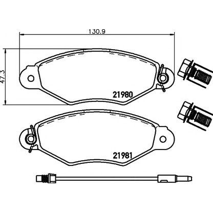 Photo Brake Pad Set, disc brake HELLA PAGID 8DB355012711