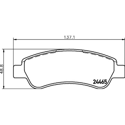 Photo Brake Pad Set, disc brake HELLA PAGID 8DB355012911