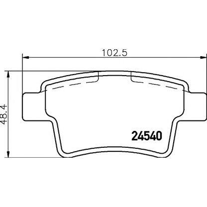 Foto Bremsbelagsatz, Scheibenbremse HELLA PAGID 8DB355013361