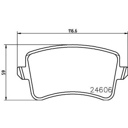 Фото Комплект тормозных колодок, дисковый тормоз HELLA PAGID 8DB355013651