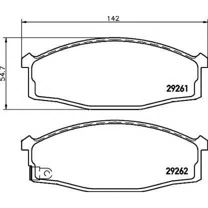 Photo Brake Pad Set, disc brake HELLA PAGID 8DB355015011