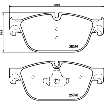 Фото Комплект тормозных колодок, дисковый тормоз HELLA PAGID 8DB355015061