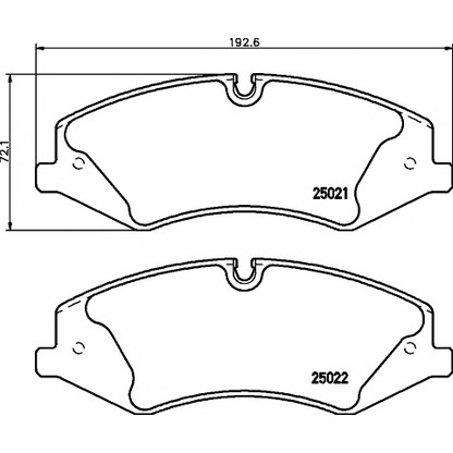 Photo Brake Pad Set, disc brake HELLA PAGID 8DB355015081