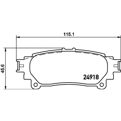 Фото Комплект тормозных колодок, дисковый тормоз HELLA PAGID 8DB355015371