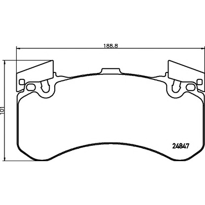 Photo Brake Pad Set, disc brake HELLA PAGID 8DB355015991