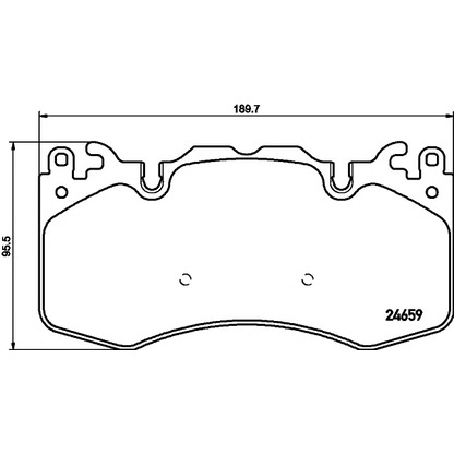 Photo Brake Pad Set, disc brake HELLA PAGID 8DB355016151