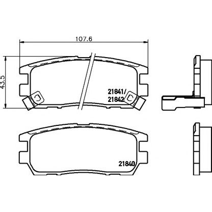 Photo Brake Pad Set, disc brake HELLA PAGID 8DB355016471