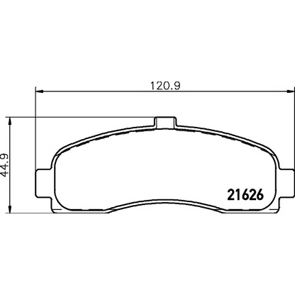 Photo Brake Pad Set, disc brake HELLA PAGID 8DB355016501