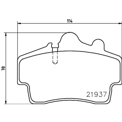 Photo Brake Pad Set, disc brake HELLA PAGID 8DB355018471