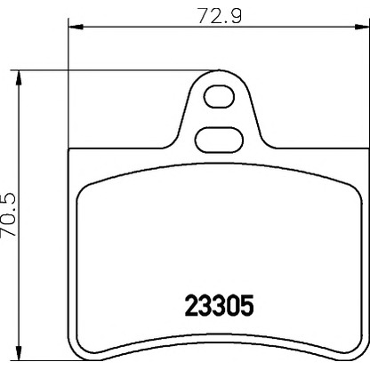 Photo Kit de plaquettes de frein, frein à disque HELLA PAGID 8DB355019441