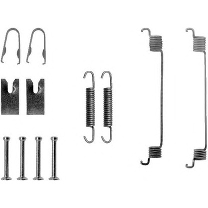 Photo Accessory Kit, brake shoes HELLA PAGID 8DZ355200581