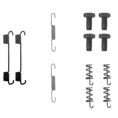 Photo Accessory Kit, parking brake shoes HELLA PAGID 8DZ355201701