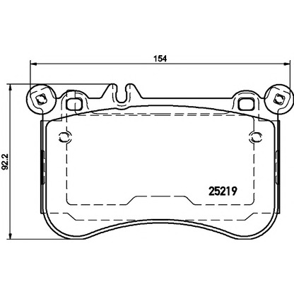 Photo Brake Pad Set, disc brake HELLA PAGID 8DB355019671