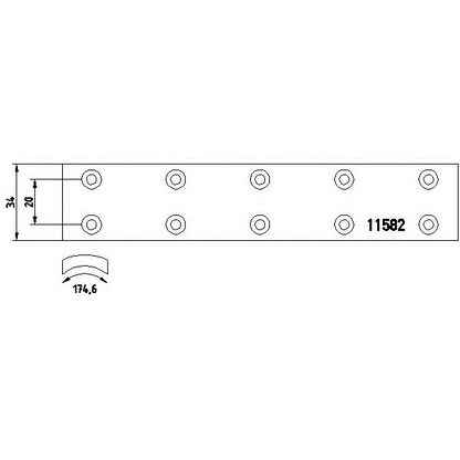 Foto Kit materiale d'attrito, Freno a tamburo HELLA PAGID 8DB355019471