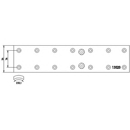 Photo Brake Lining Kit, drum brake HELLA PAGID 8DB355019511