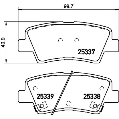 Photo Brake Pad Set, disc brake HELLA PAGID 8DB355019981