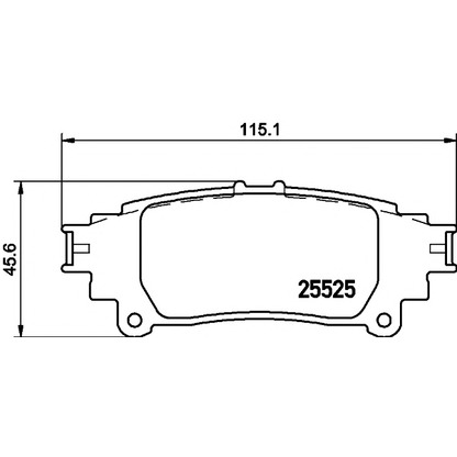 Photo Brake Pad Set, disc brake HELLA PAGID 8DB355020001