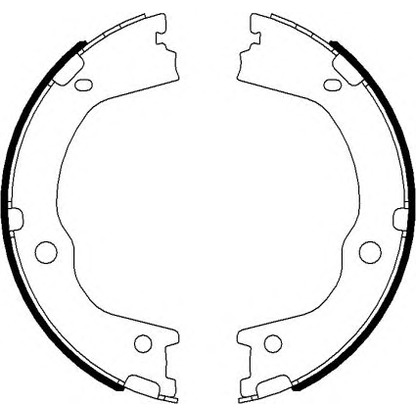 Photo Brake Shoe Set, parking brake HELLA PAGID 8DA355050931