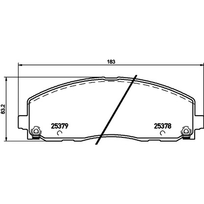 Photo Brake Pad Set, disc brake HELLA PAGID 8DB355020571