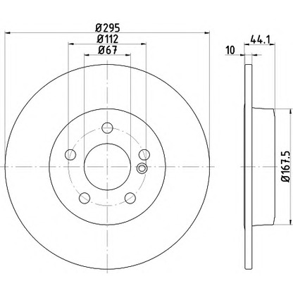 Photo Brake Disc HELLA PAGID 8DD355119421