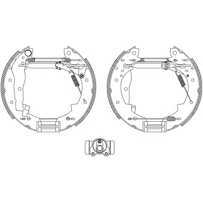 Фото Комплект тормозных колодок HELLA PAGID 8DB355004251