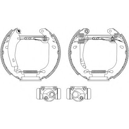 Фото Комплект тормозных колодок HELLA PAGID 8DB355003891