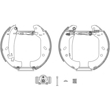 Фото Комплект тормозных колодок HELLA PAGID 8DB355004161