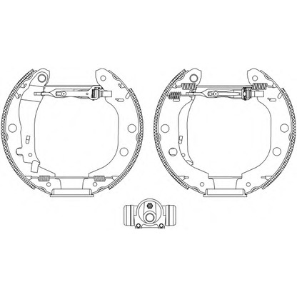 Photo Brake Shoe Set HELLA PAGID 8DB355004601